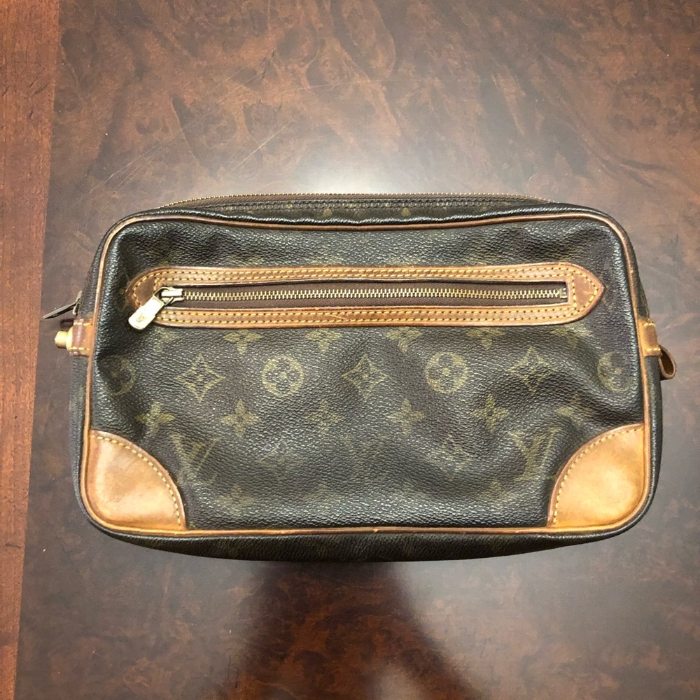 Louis Vuitton Monogram Clutch Bag Authentic